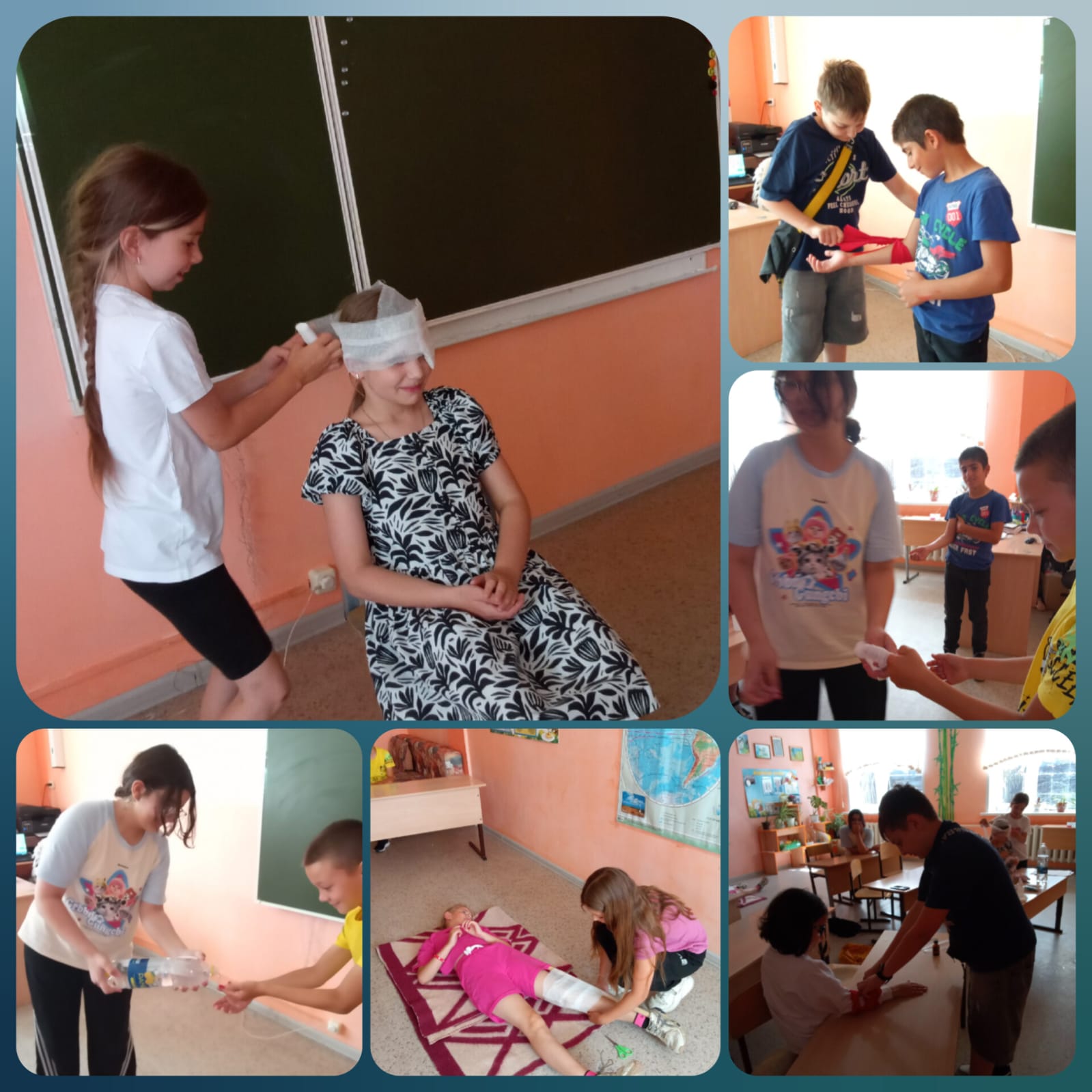 Занятие по оказанию первой медицинской помощи.