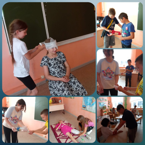 Занятие по оказанию первой медицинской помощи.